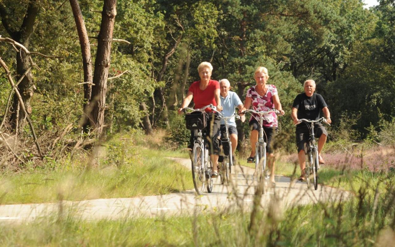 Sfeervolle Chalet Met Terras, H14 De Veldkamp, Epe, Voor 4 Personen Villa Esterno foto